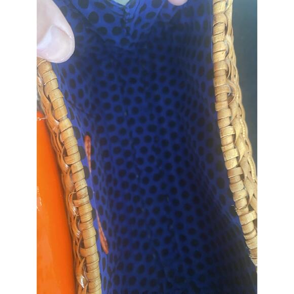 Rebecca Minkoff Neon Orange Straw Purse - Picture 12 of 14